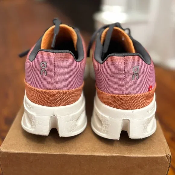 NIB On Running Cloudeclipse Running Shoe in Tangerine/Ivory, Size 9 - Picture 9 of 14